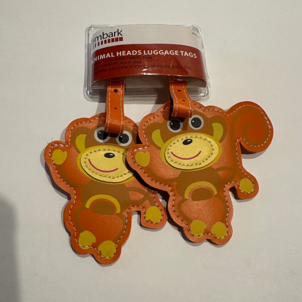 Embark Animal Heads Luggage Tags Monkey.
